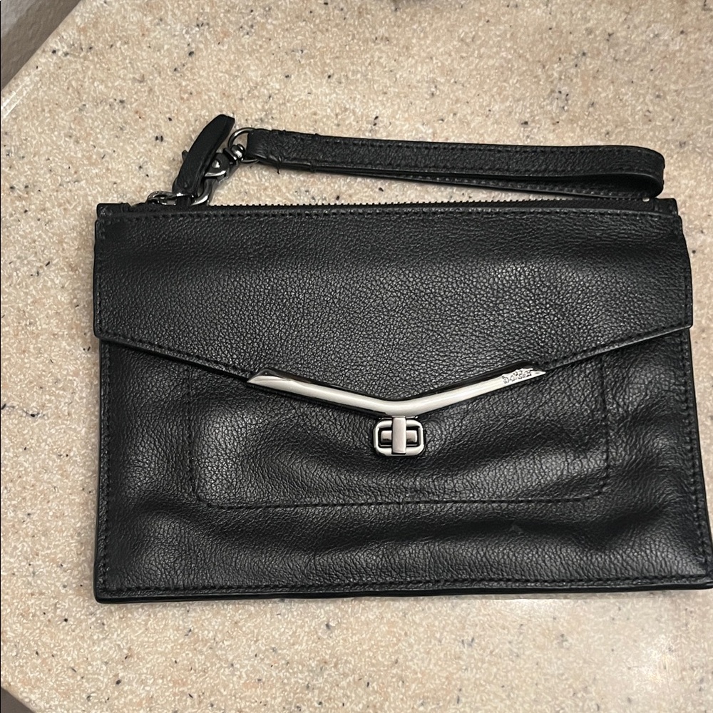 Botkier Black Leather Clutch